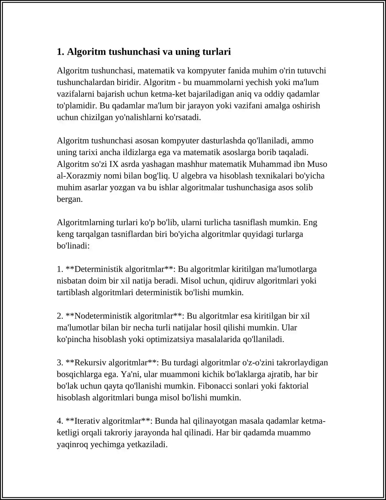 ALGORITLASHTIRISH VA DASTURLASH ASOSLARI 3