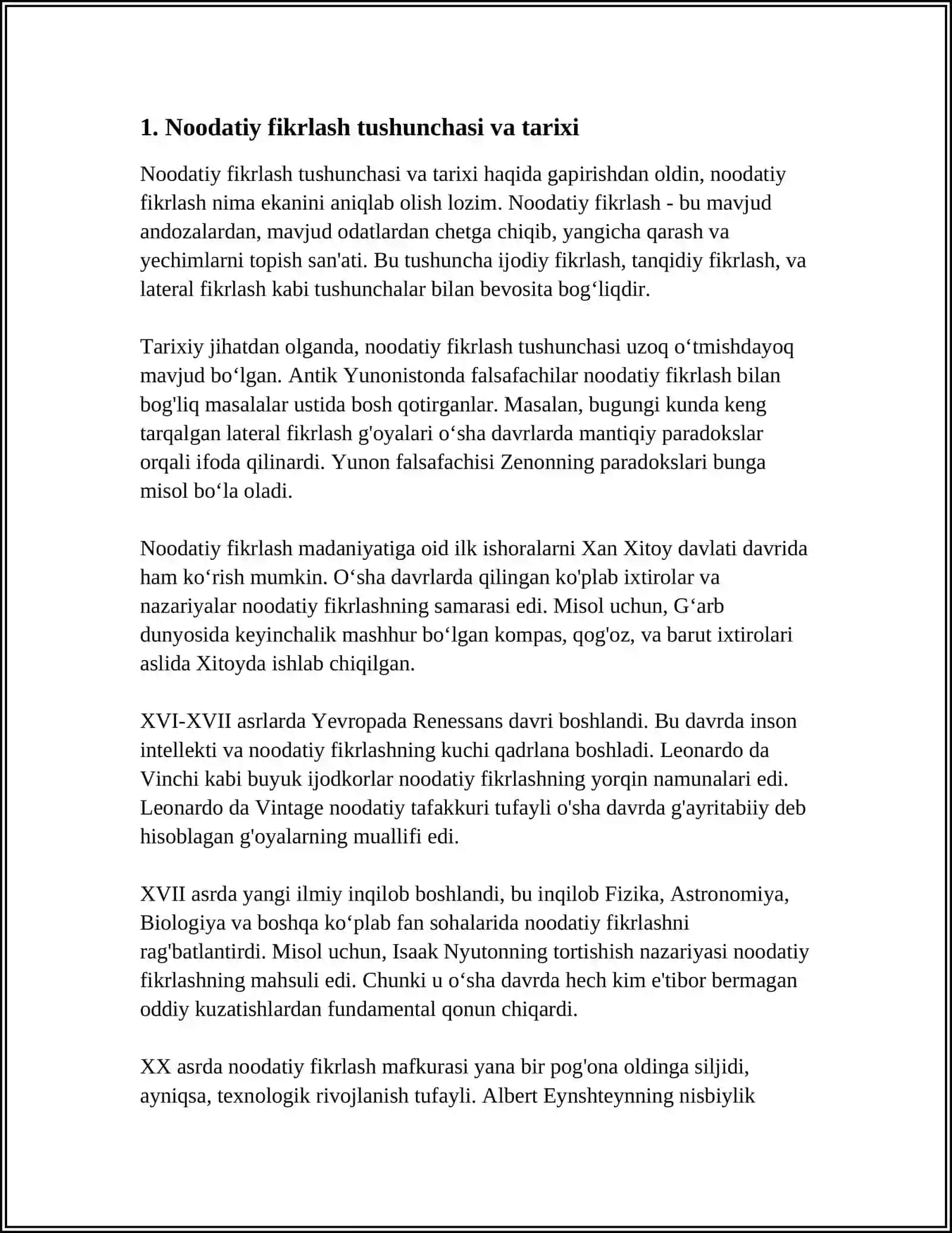 NOODATIY FIKRLASH TAMOYILLARI VA USULLARI 3