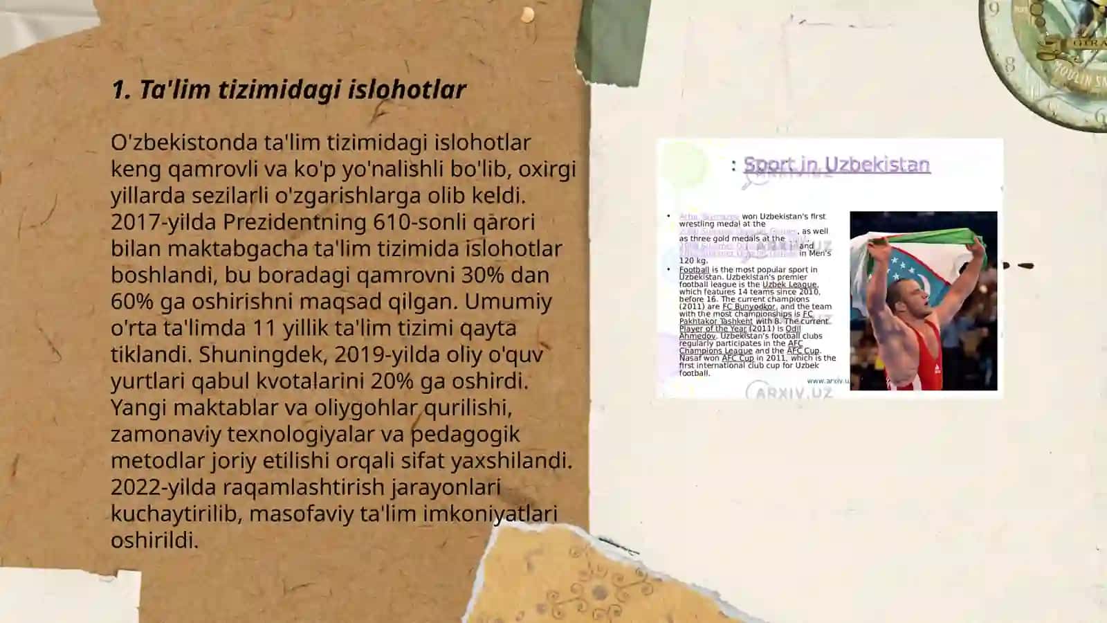 O'zbekistonda ta'lim tizimidagi islohotlar 3