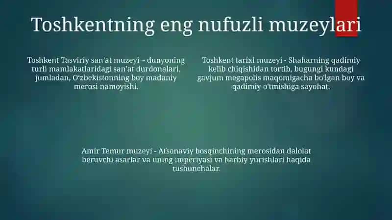 O'Zbekiston Muzeylari 3