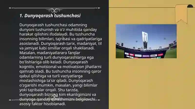 Dunyoqarashning mohiyati, tuzilishi va asosiy funksiyalari 3