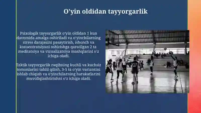 Gandbol oyin tayyorgarlik turlarining va ahamiyati 3