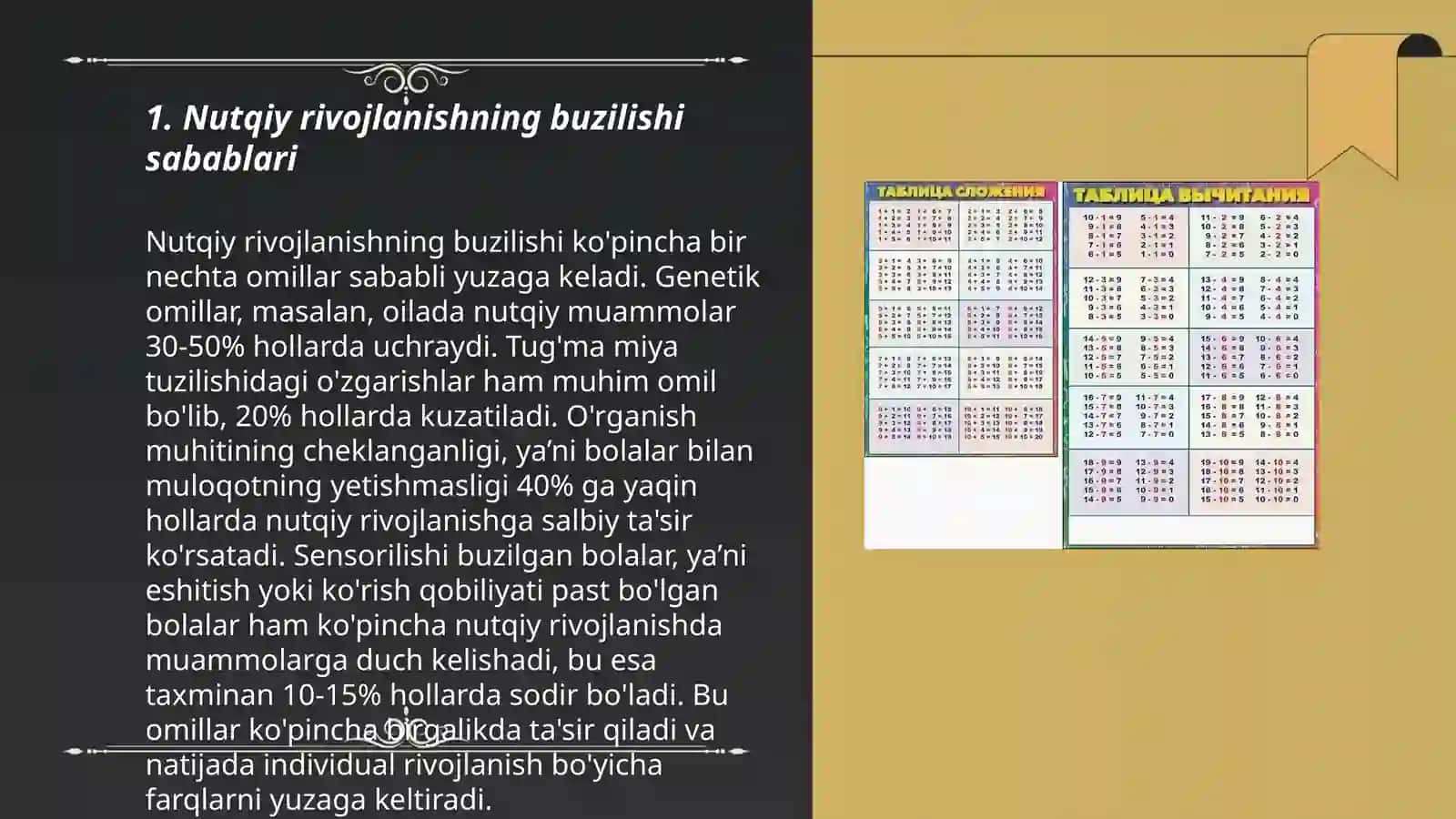 Nutqiy rivojlanishning buzilish turlari va ularni tuzatish metodlari 3