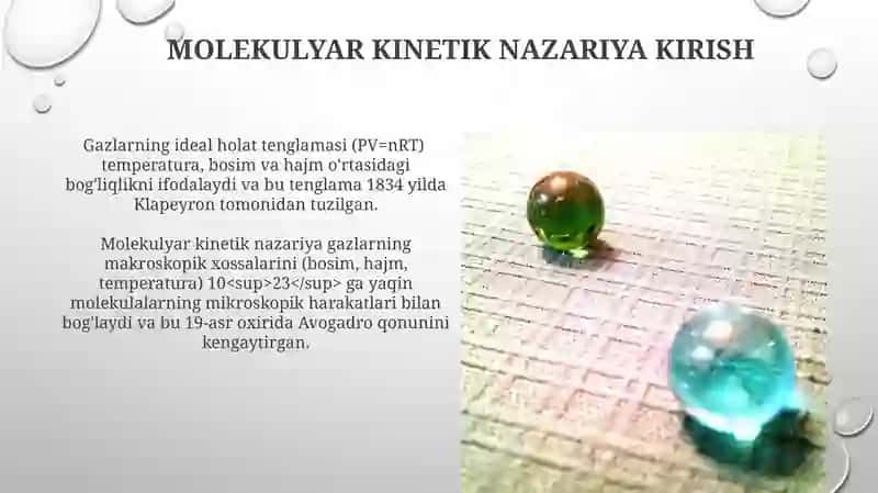 Molekulyar Kinetik Nazariya 3