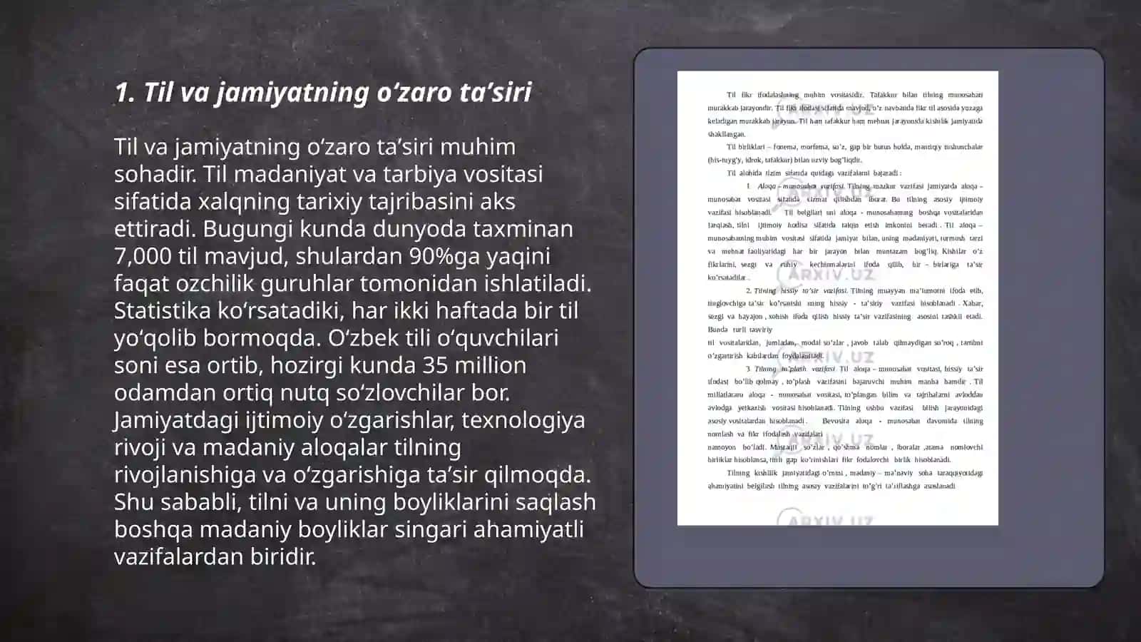 20-21-asrlar tilshunosligining zamonaviy yoʻnalishlari. Sotsiolingvistika va Etnolingvistika 3