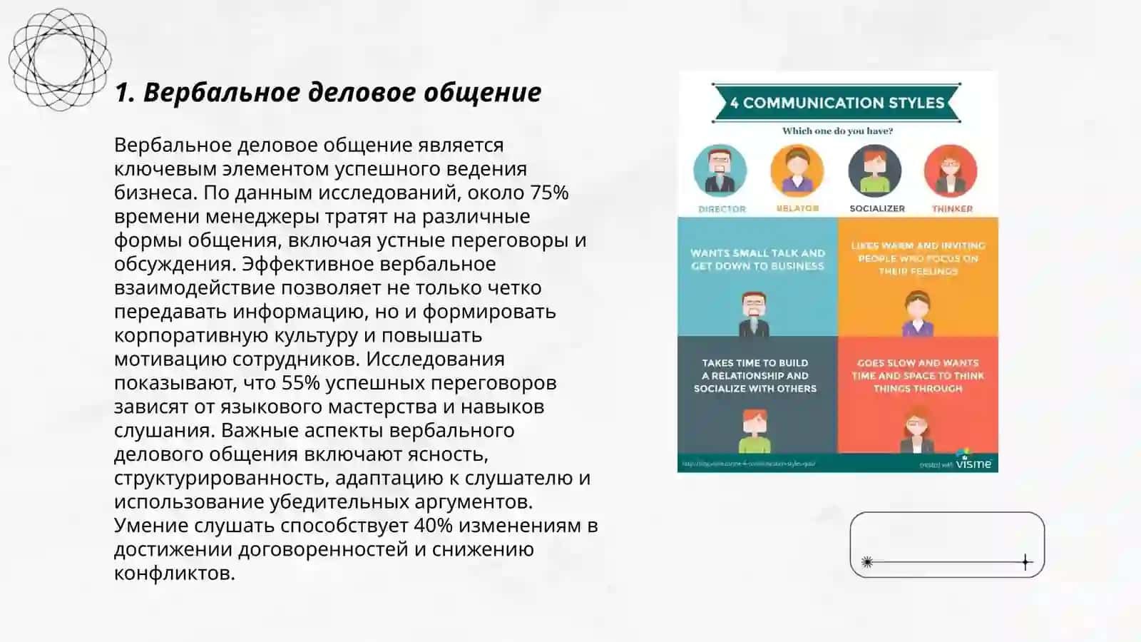Виды делового общения, их языковые особенности 3