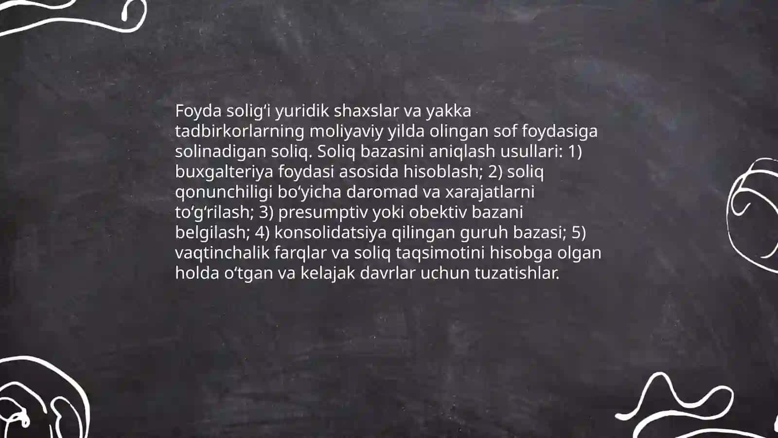 Foyda solig‘ini hisoblash va byudjetga undirish tartibi 3