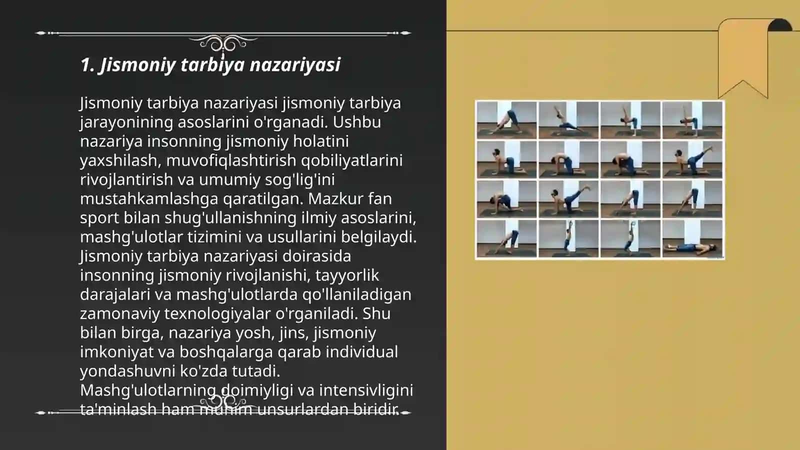 Buyumlar va buyumlarsiz bajariladigan umumrivojlantiruvchi mashqlar 3