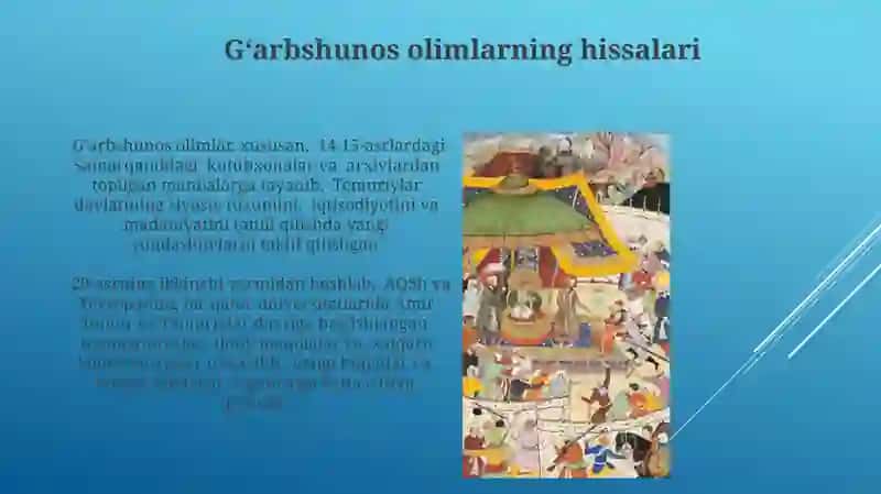 Temuriylar Davri Tarixshunosligi 3