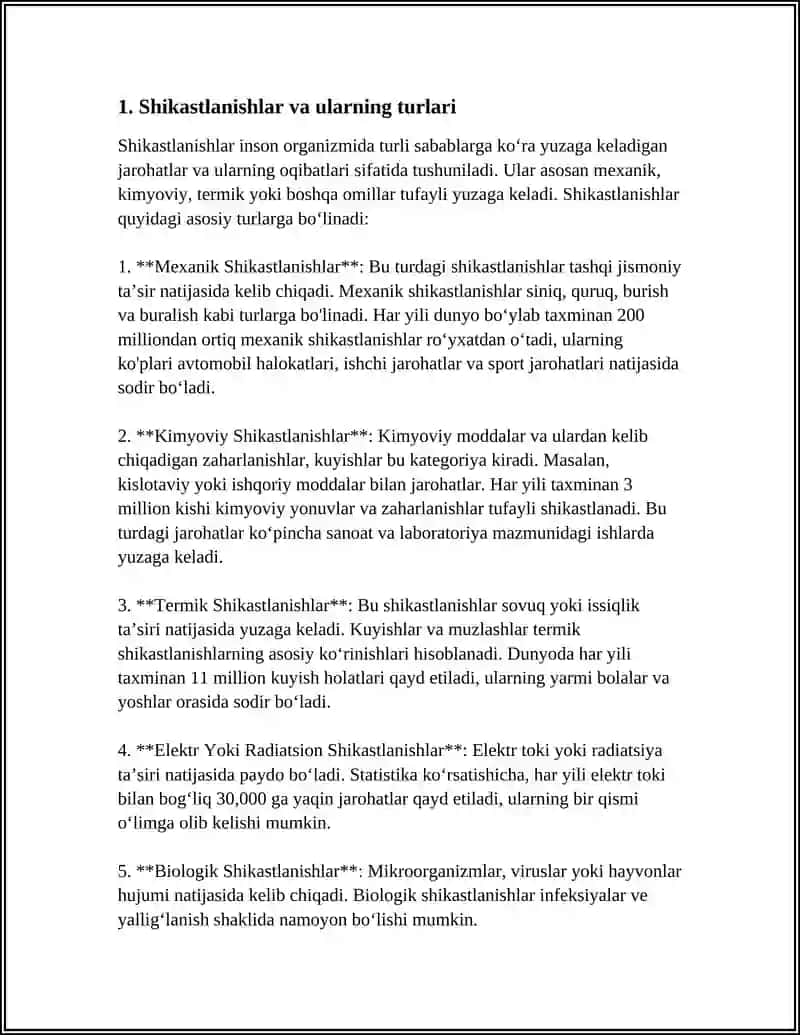 SHIKASTLANISH ÒCHOQLARIDA BIRINCHI BIRINCHI TIBBIY YORDAMNI TASHKIL ETISH 3