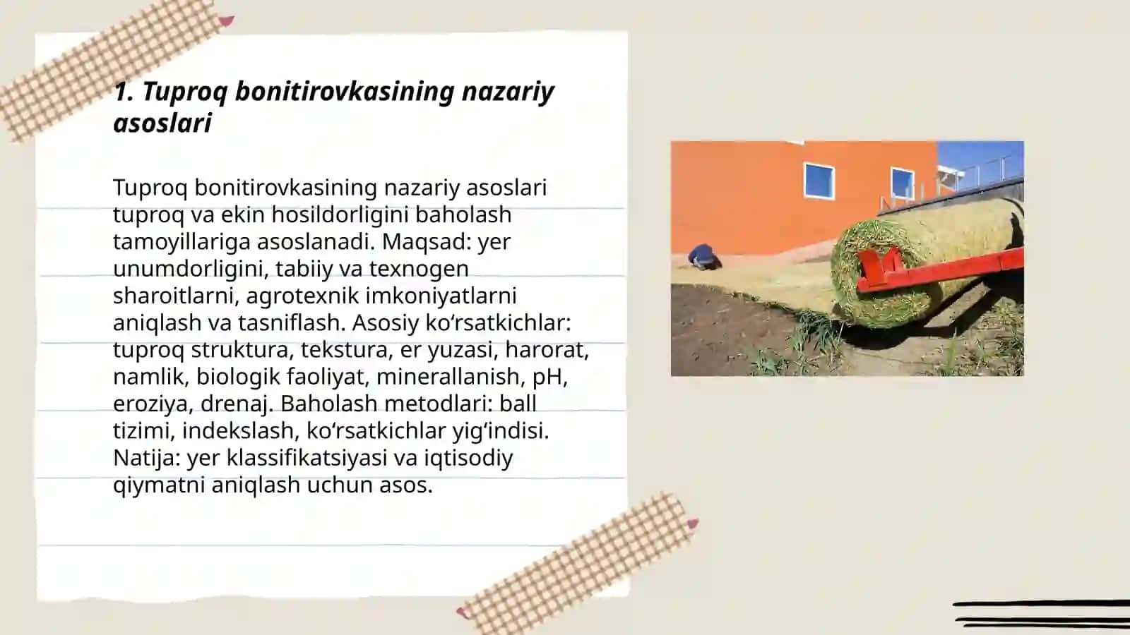 Tuproq bonitirovkasining nazariy asoslari 3