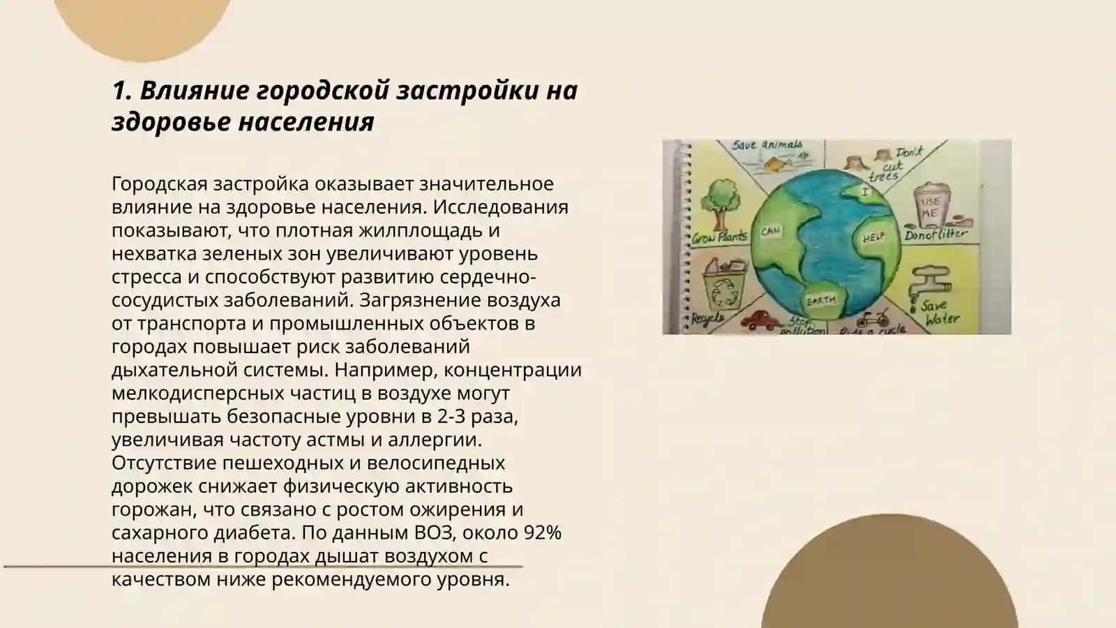 Гигиеническое определение городской среды 3