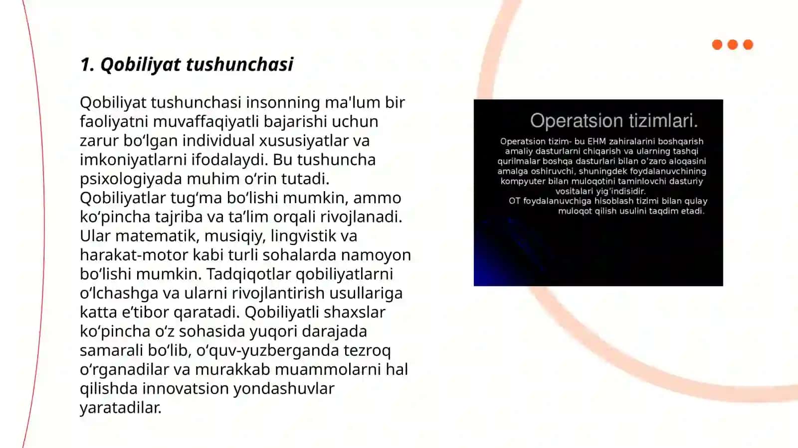 Qobiliyat va uning rivojlanishi 3