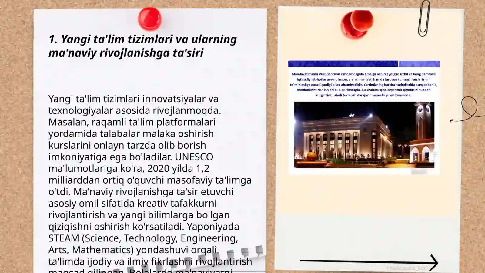 Yangi O'zbekistonda amalga oshirilayotgan ma'naviy o'zgarishlar 3