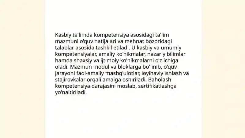Kasbiy ta'lim mazmuni va texnologiyalari 3