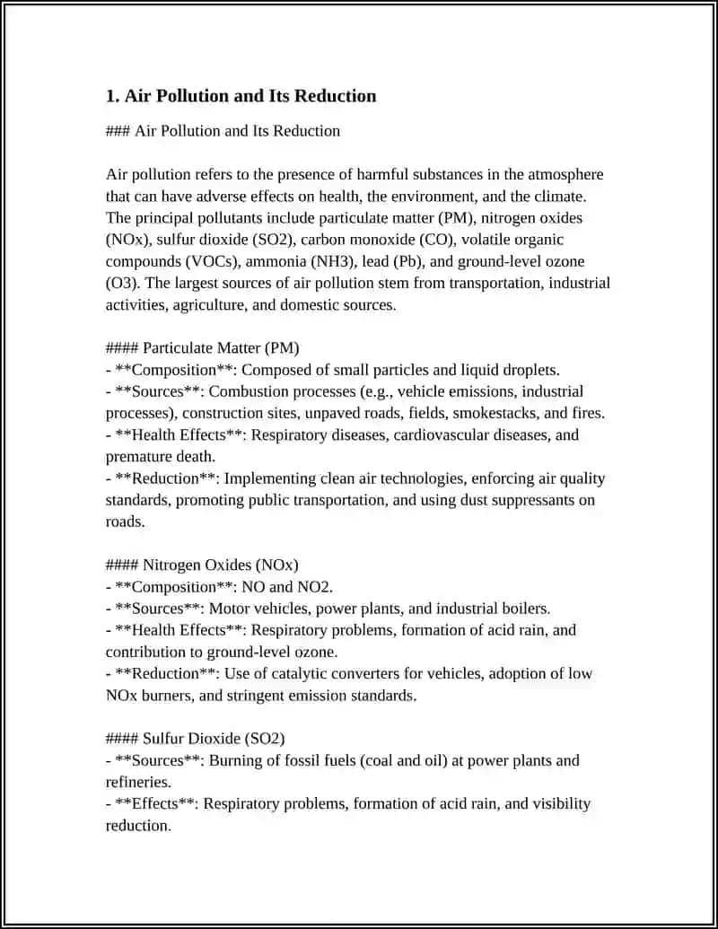 Air Pollution and Its Reduction 3