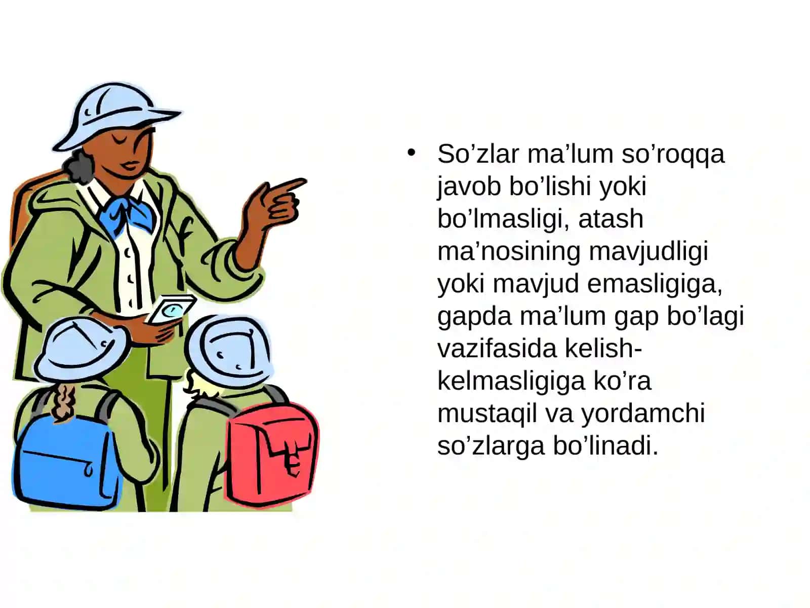 Yordamchi so‘z turkumlari 3