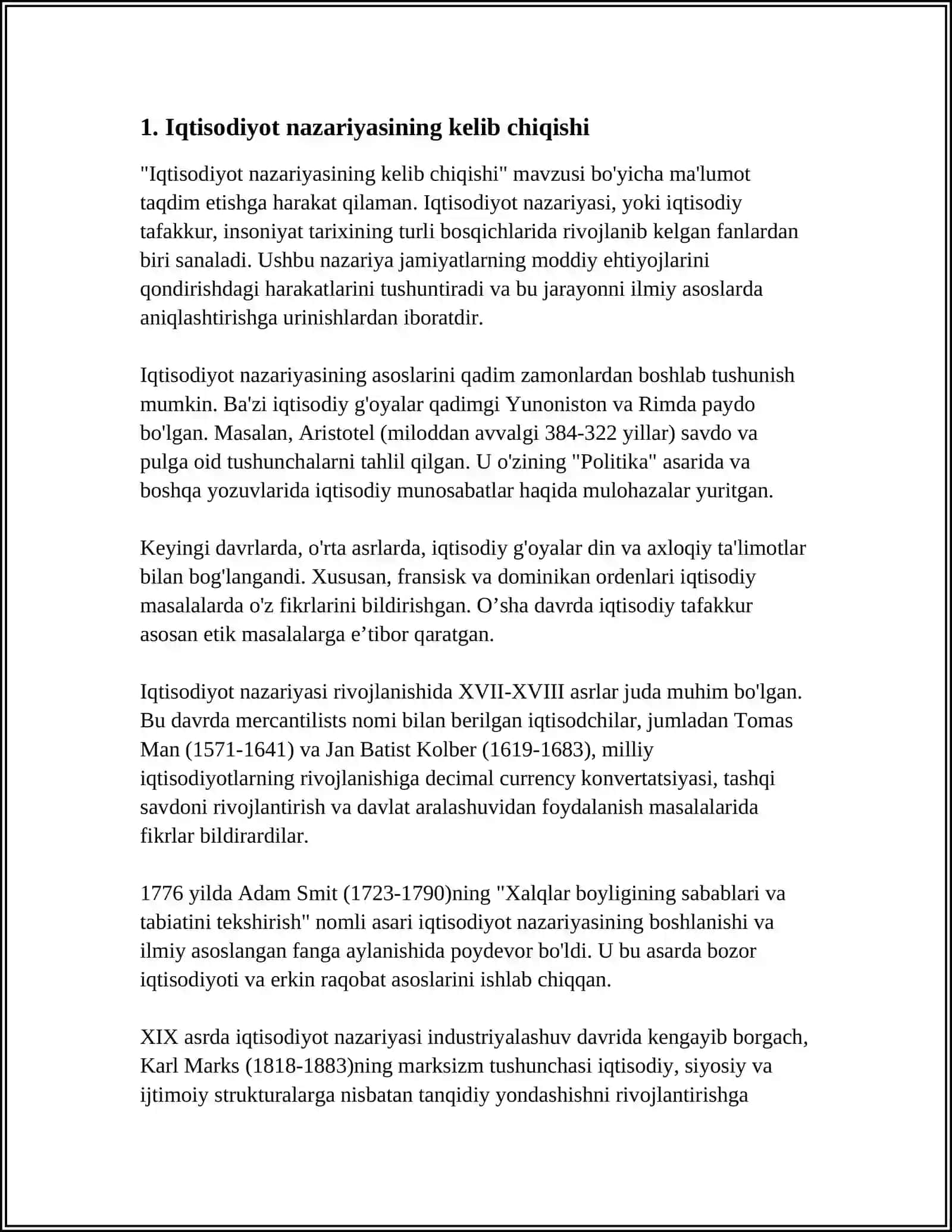 IQTISODIYOT NAZARIYASINING FAN SIFATIDA SHAKLLANISHI VA RIVOJLANISHI 3