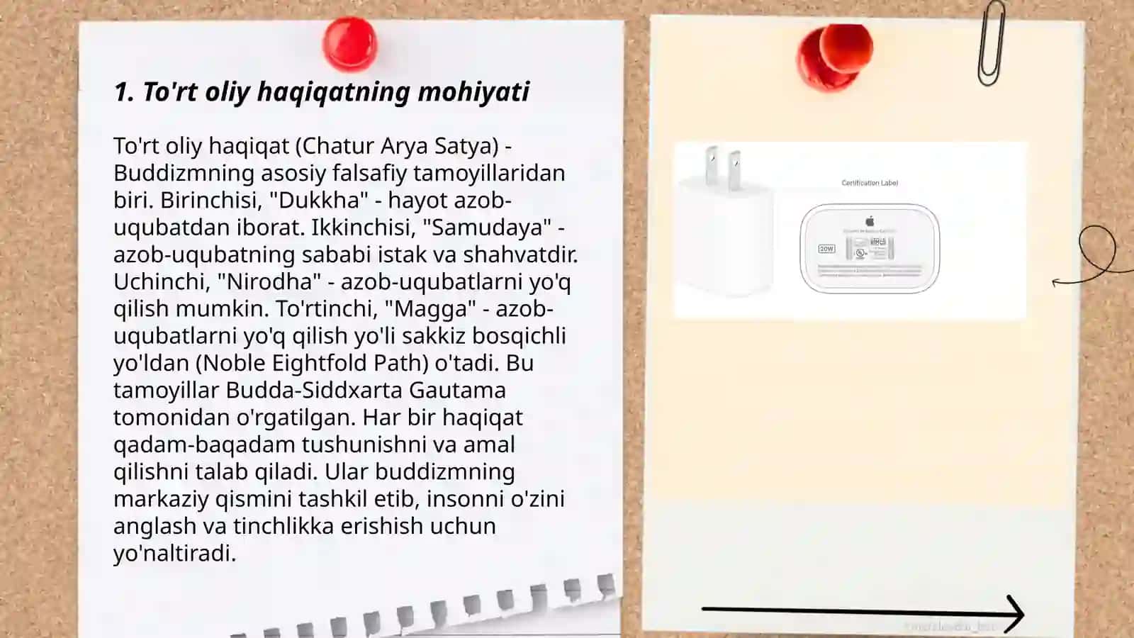 To'rt oliy haqiqatning mohiyati 3