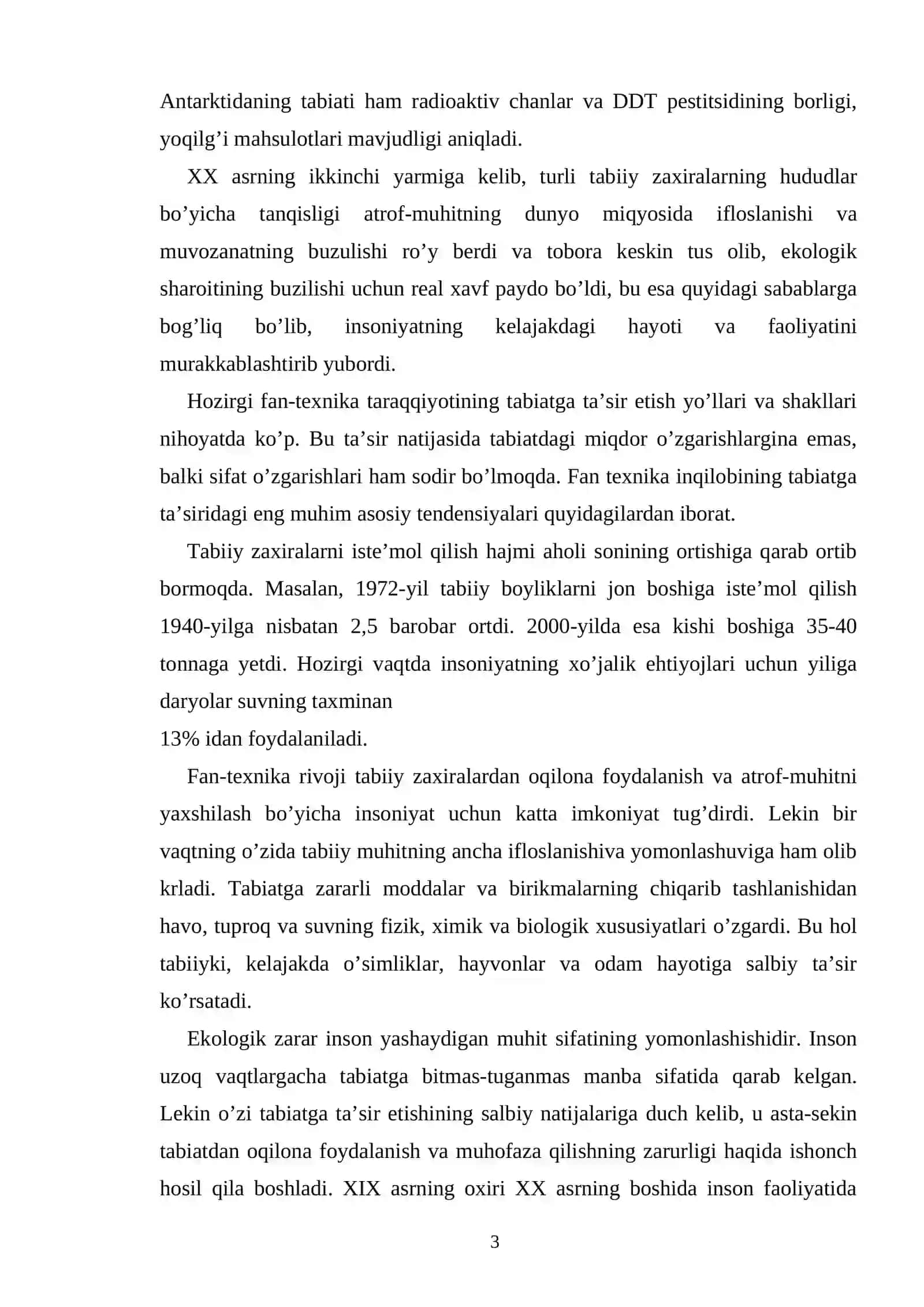 Tabiat qo`riqxonalari va buyurtmaxonalarining geografiyasi 3