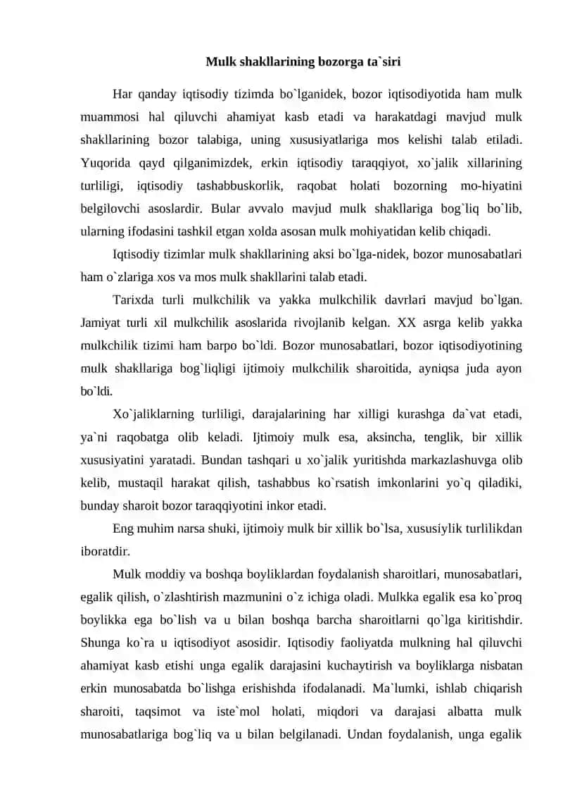 MULKCHILIK MUNOSABATLARI 3