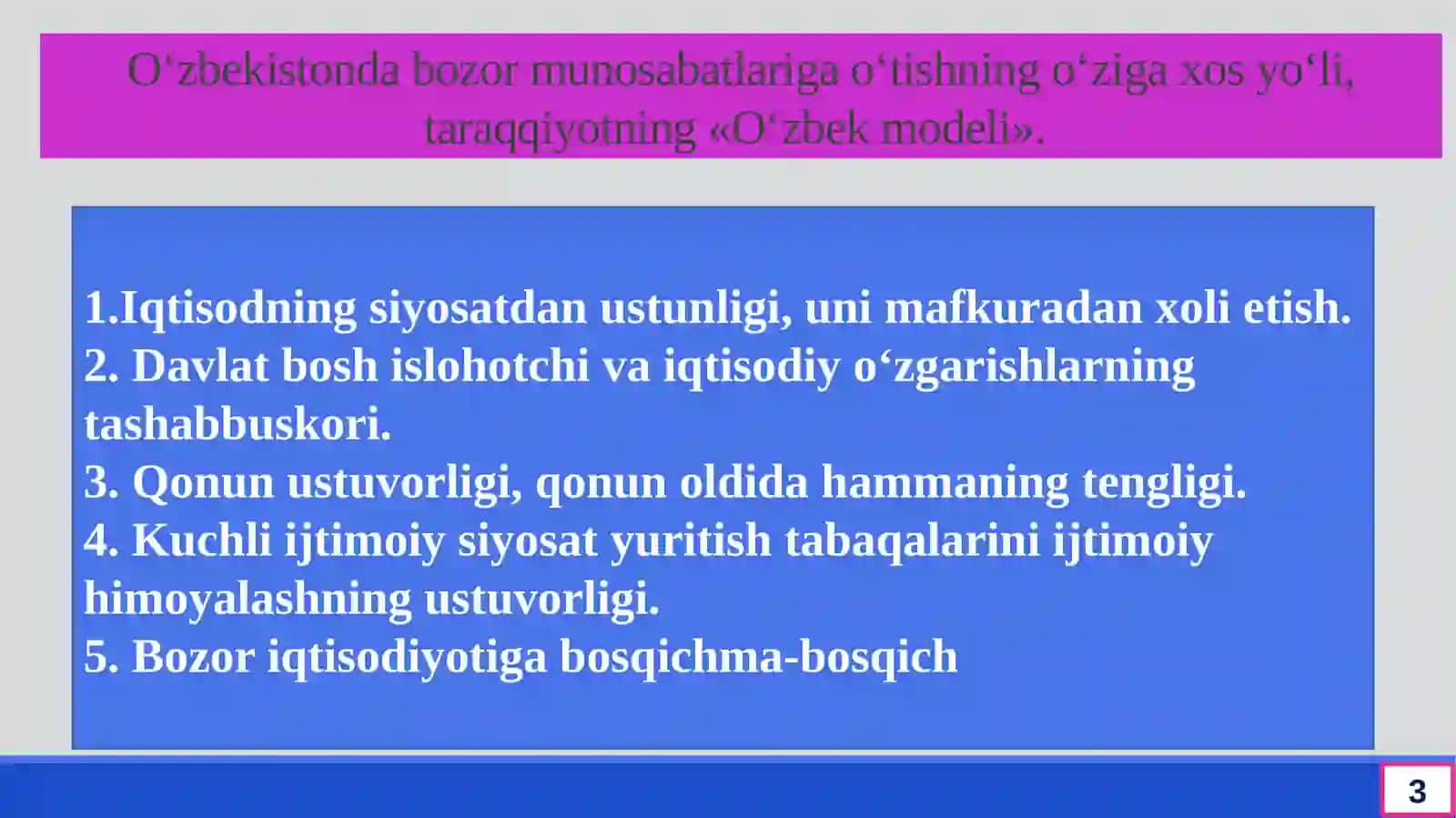 O‘ZBEKISTONNING YANGI TARIXI 3