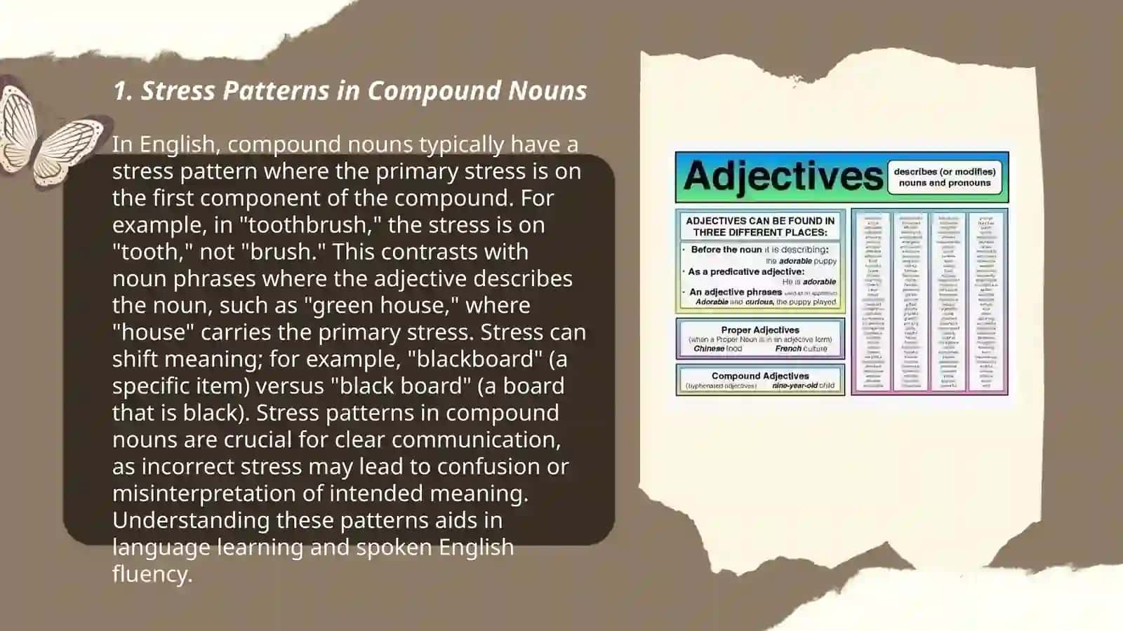 Stress in compound nouns adjevtives in obbreviations 3
