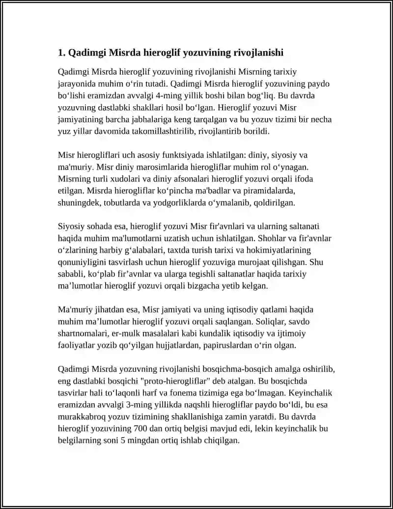 QADIMGI MISRDAGI EXROMLAR 3