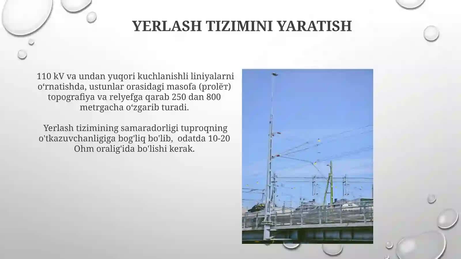1 kV dan yuqori kuchlanishli elektr uzatish havoliniyalarmontajiQ/A 3