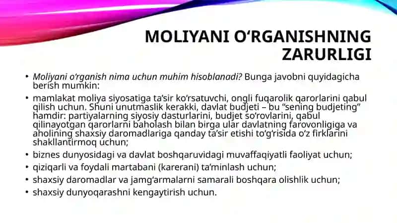 Firmaning moliyaviy faoliyatini baholash 3