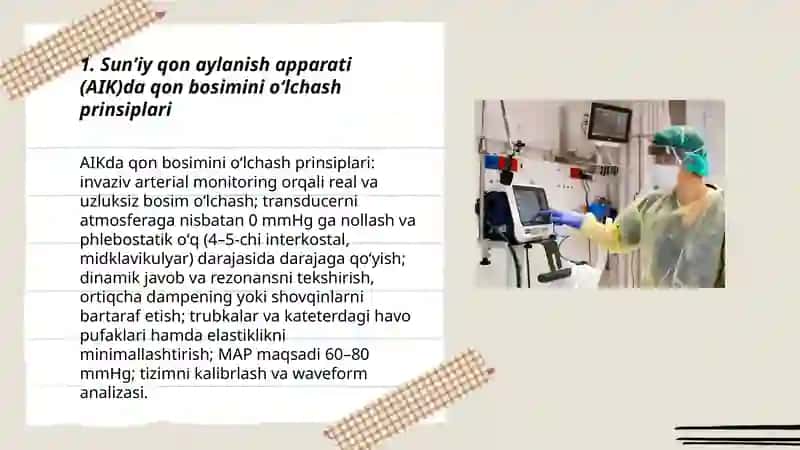 Sunʼiy qon aylanish apparati (AIK) 3