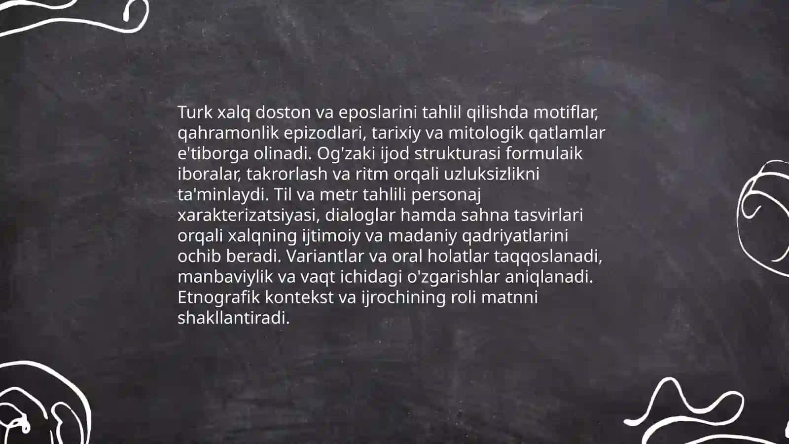 Turk xalq og'zaki ijodi 3