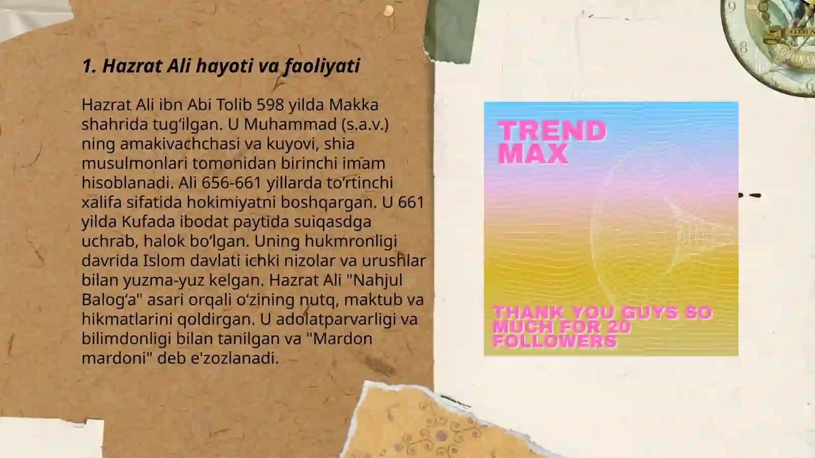Hazrat Ali hayoti va faoliyati 3