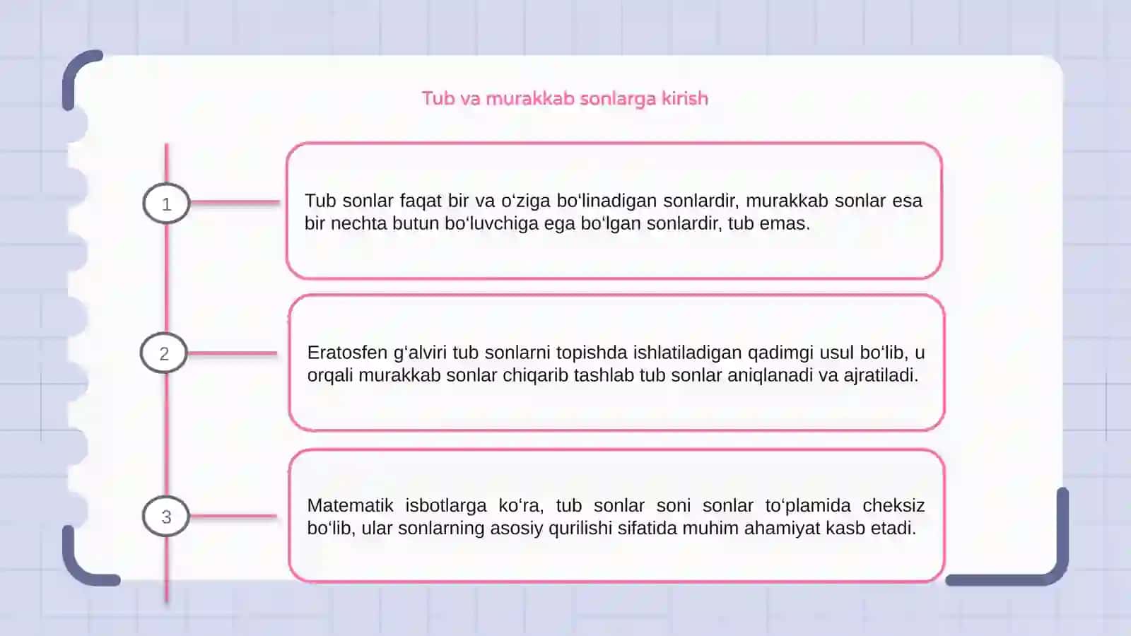 Tub va murakkab sonlar 3