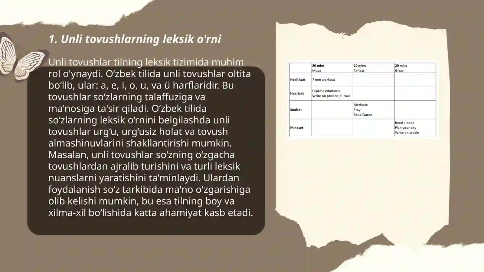 Unli va undosh tovushlarni o'rganishda leksik mashiqlarni tashkil etish 3