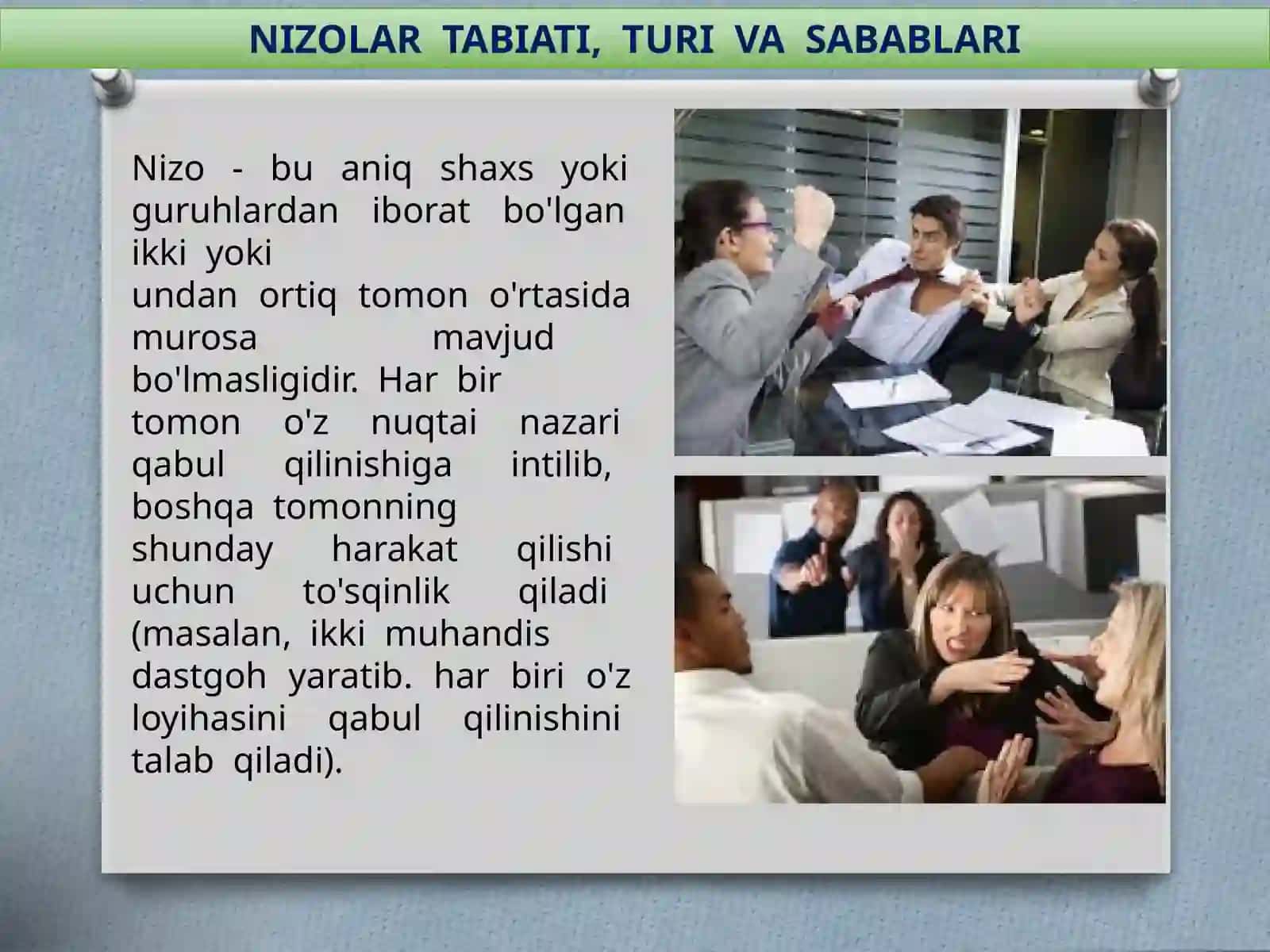 NIZO VA STRESSLARNI BOSHQARISH 3