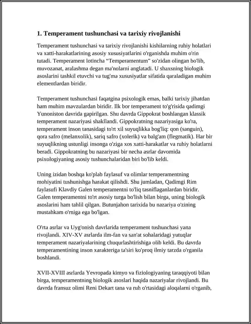 TEMPERAMENT VA UNING NAZARIYALARI 3