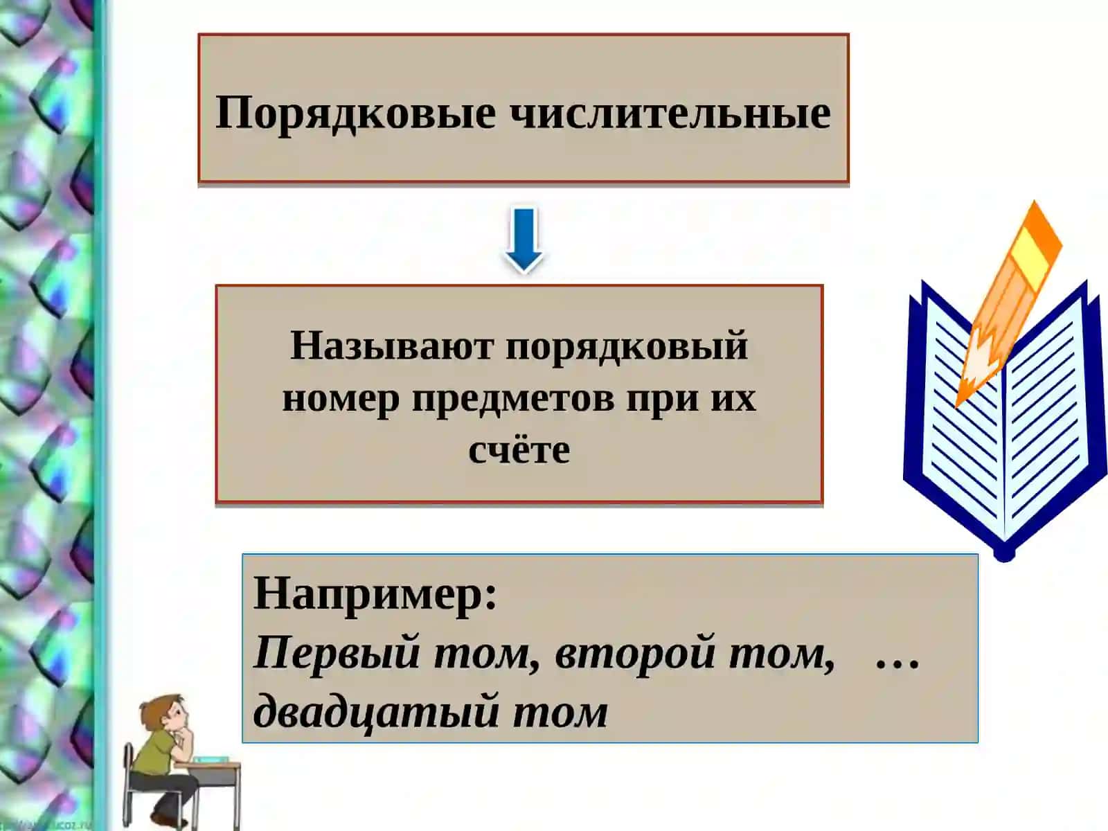 Порядковые числительные 3