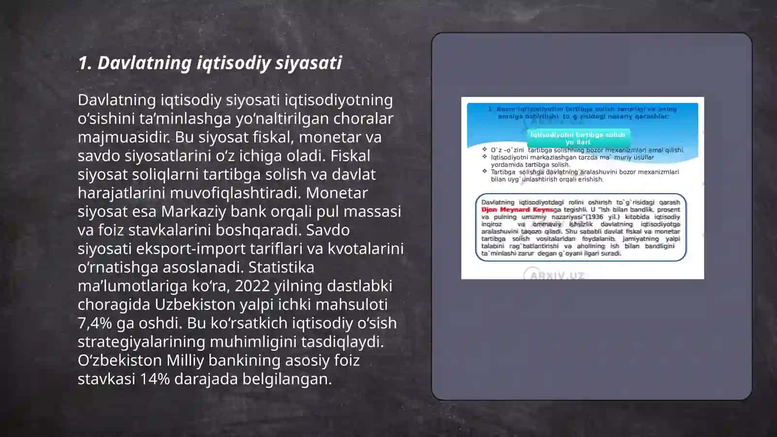 Davlatning iqtisodiy siyasati 3