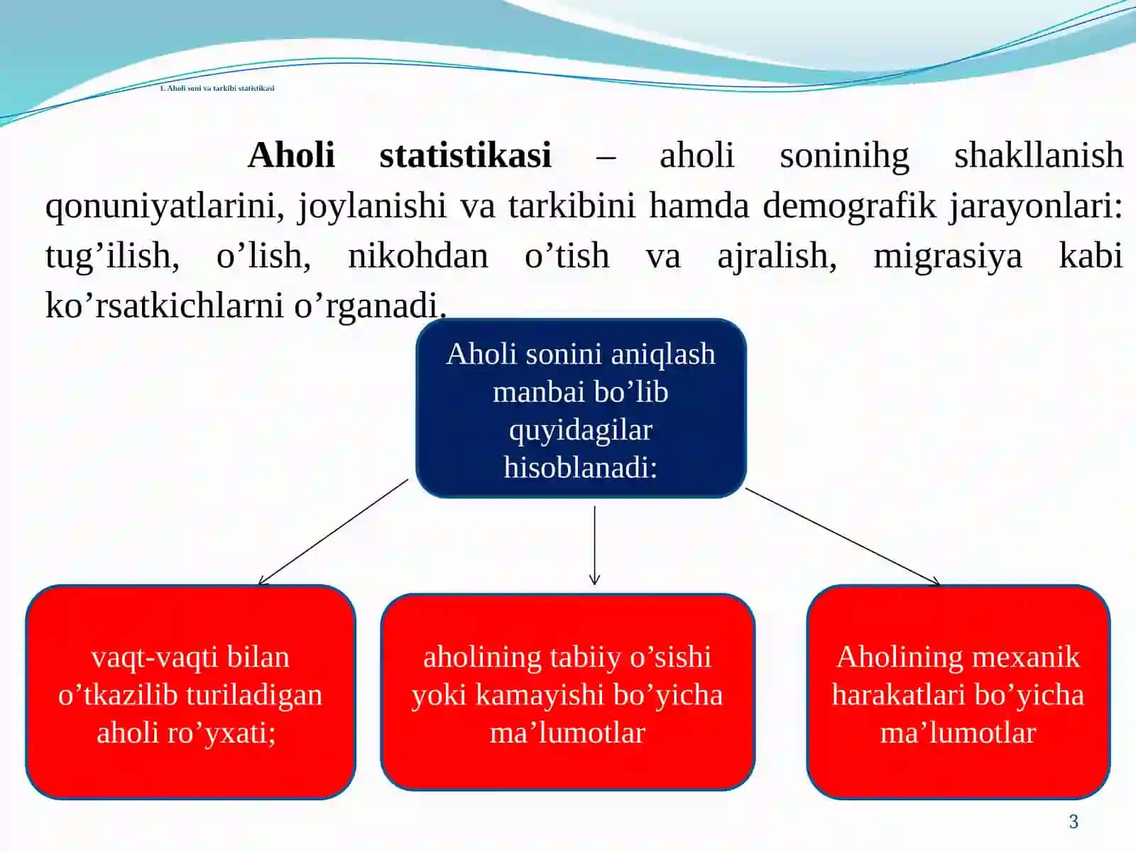 Aholini statistik o‘rganish 3