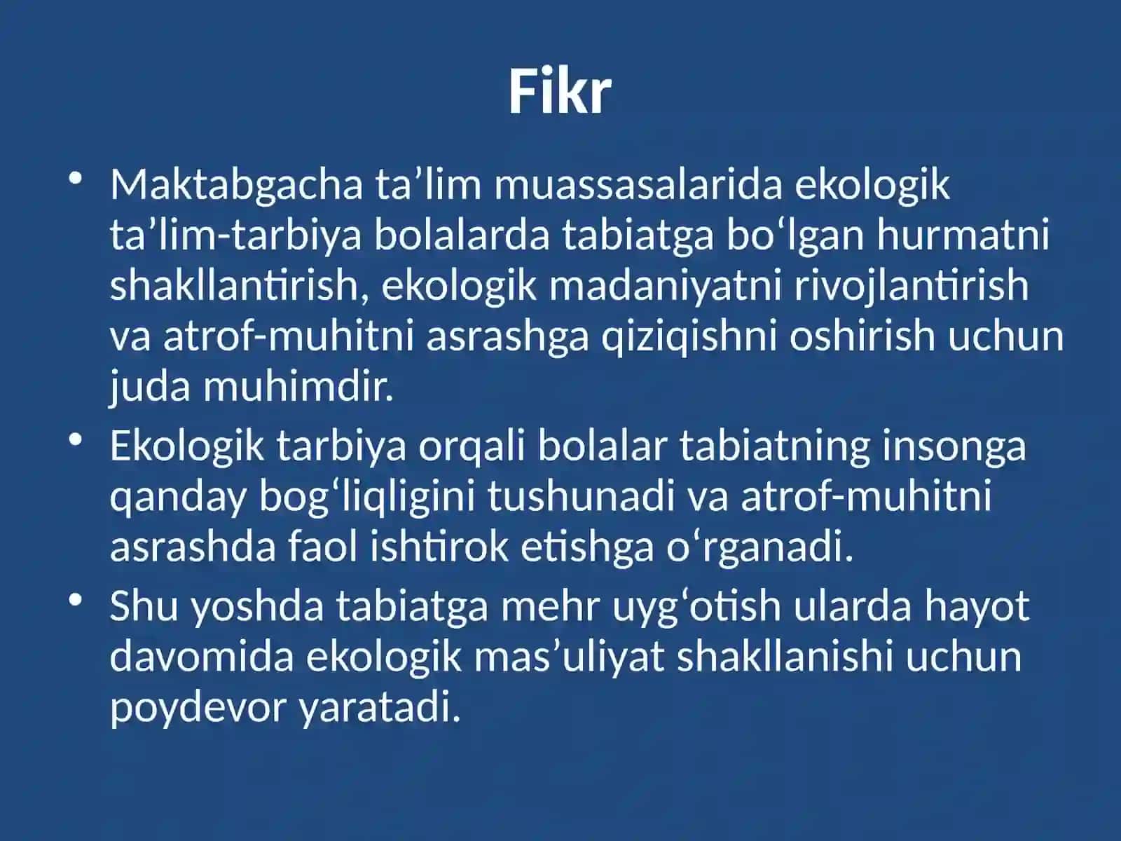 Tabiat bilan tanishtirish metodikasi 3
