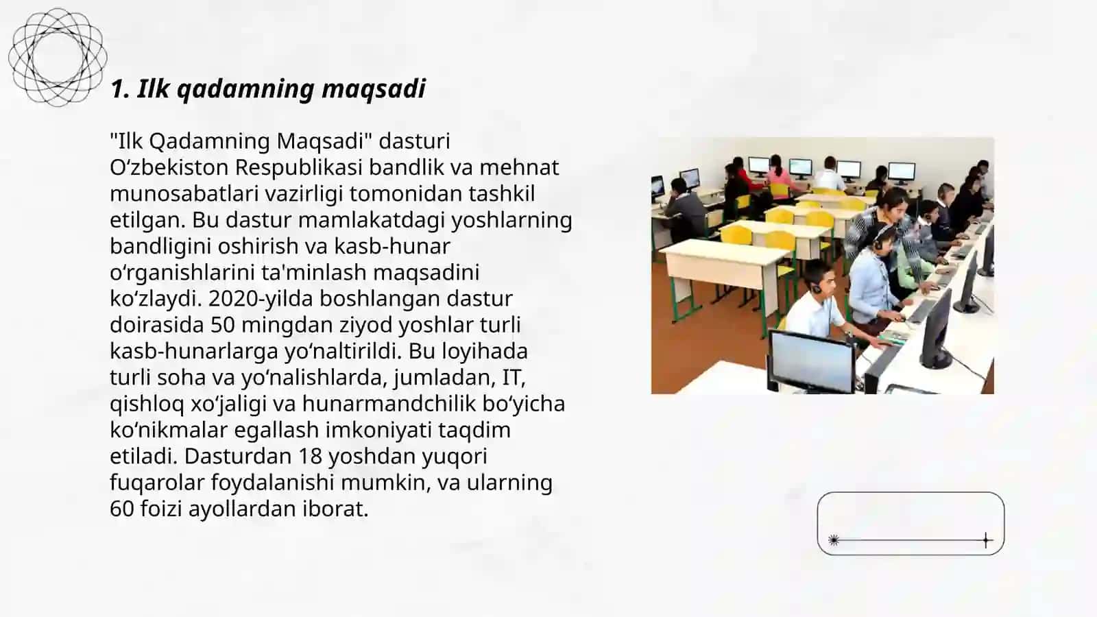 "Ilk qadam" davlat o'quv dasturi 3