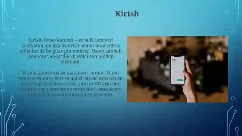 Ustav Kapitalini Shakllantirish Va Uni Hisobga Olish 3
