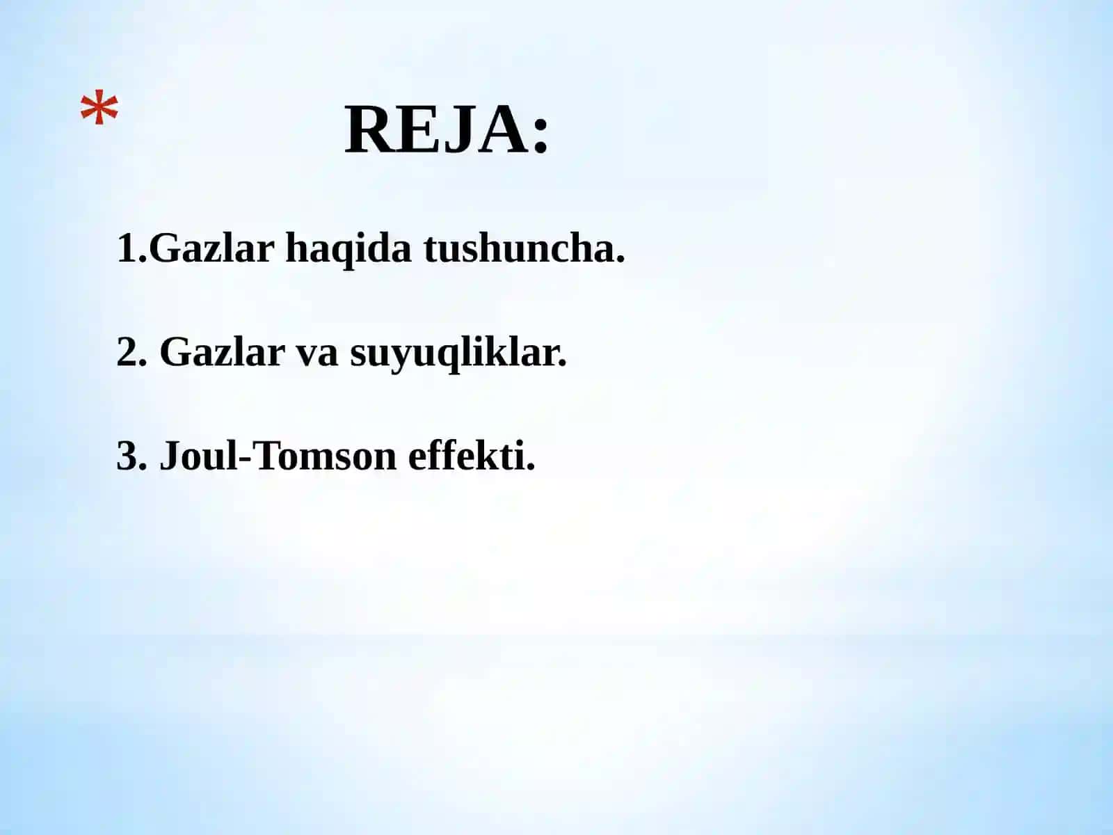 Gazlarning suyuqlikka aylanishi. Joul-Tomson effekti 3