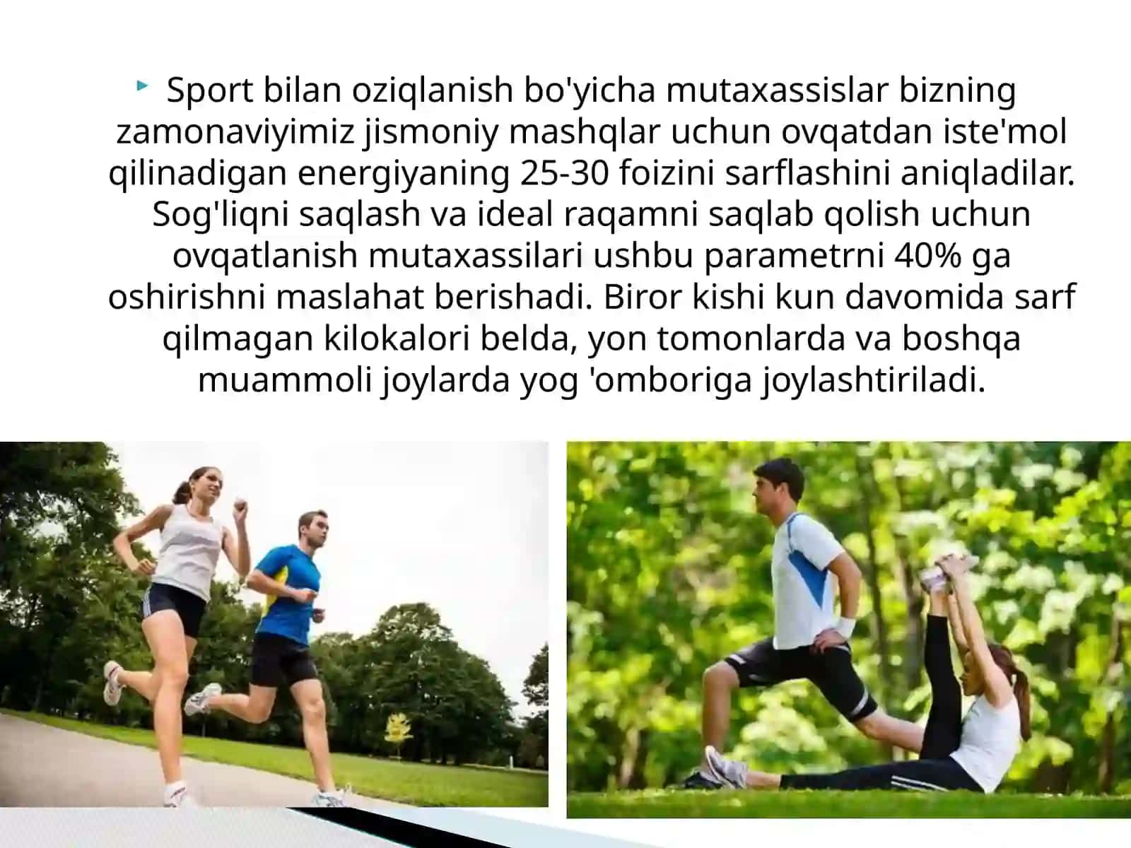 Asosiy ovqat mahsulotlarining hujayraviy tarkibi va energiya boyligi 3