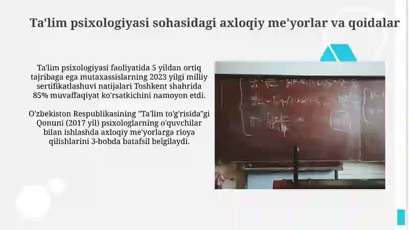 Ta'lim sohasidagi psixolog faoliyatining me'yoriy hujjatlari 3