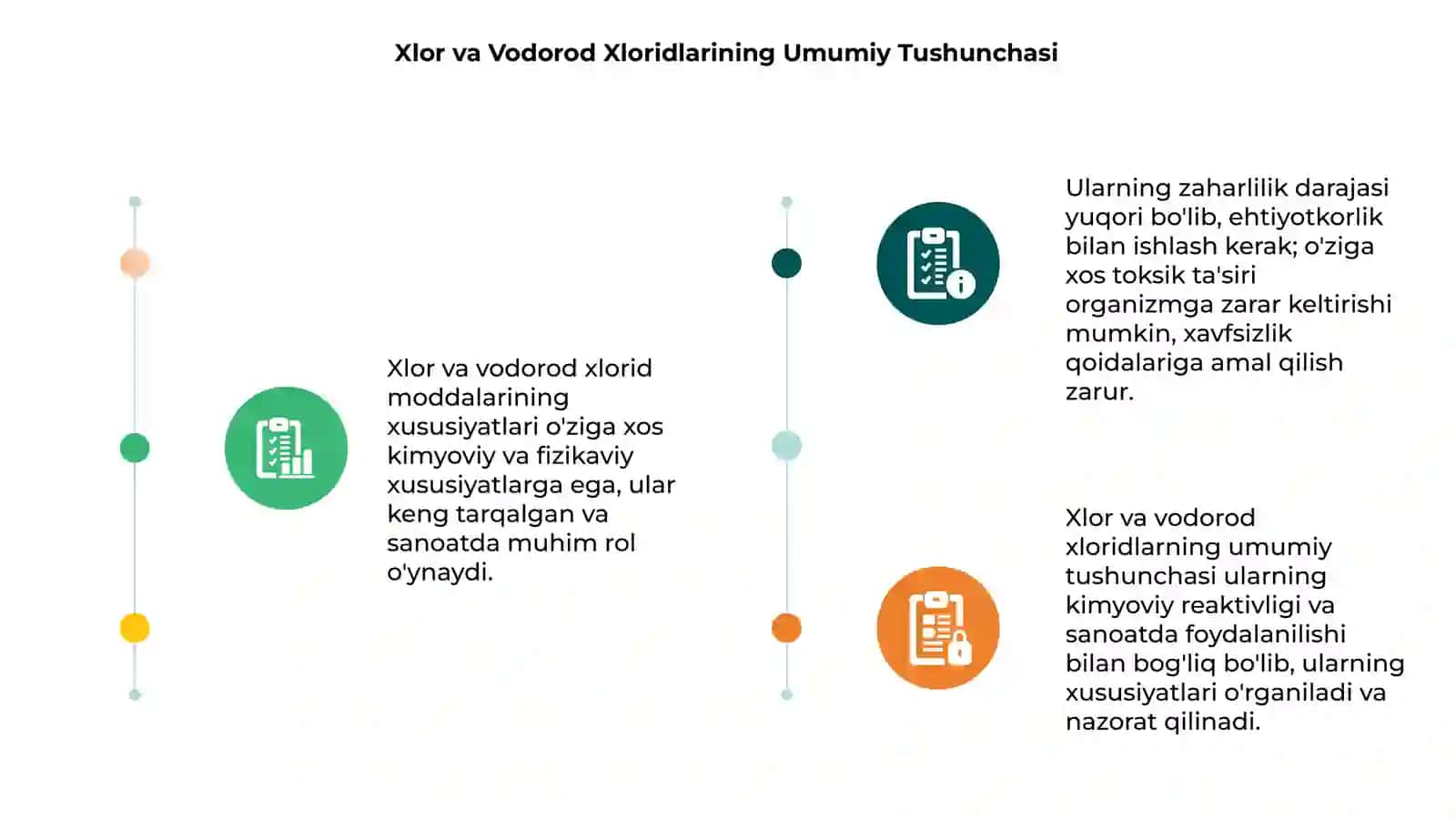 Xlor va Vodorod Xlorid moddalarining xususiyatlari va zaharlilik xossalar 3
