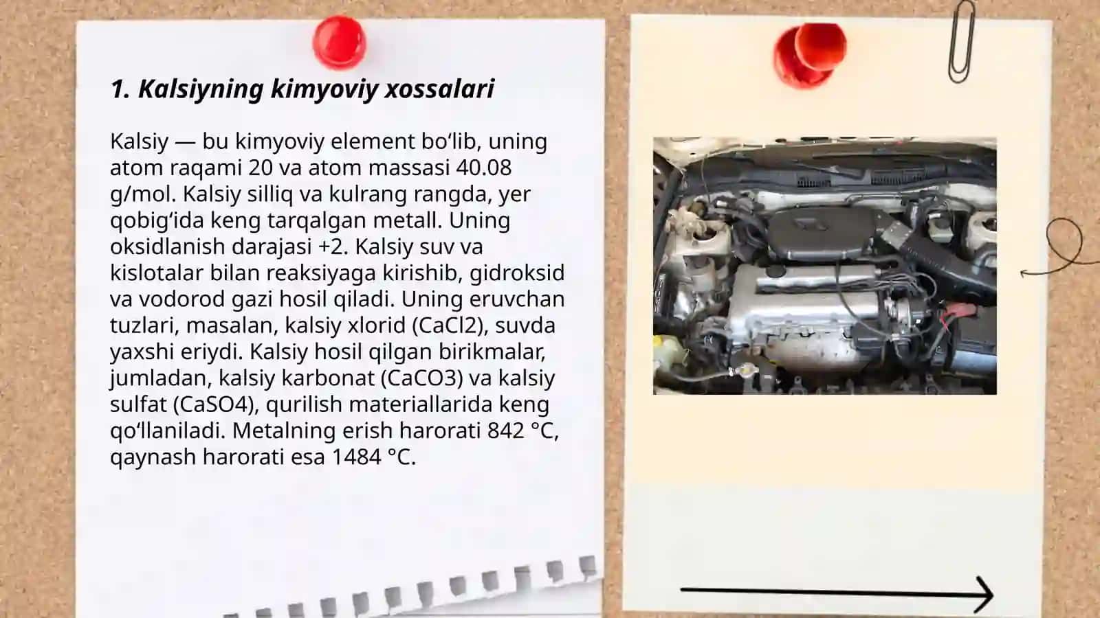 II A guruh elementlari (Ca, Sr, Ba misolida) 3