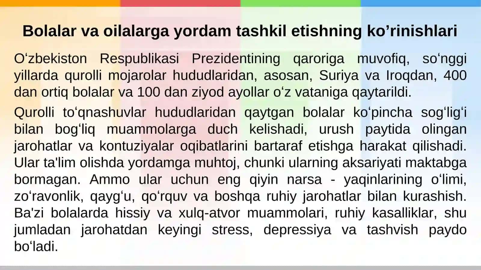 Bolalar va oilalarga ijtimoiy-psixologik yordam 3