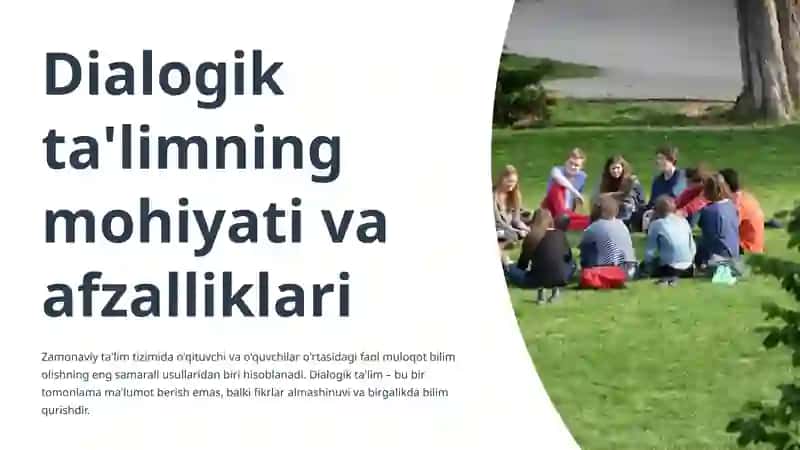 TA'LIMNING DIALOGIK VA SO'ROV ORQALI AMALGA OSHIRILADIGAN SHAKLI 3